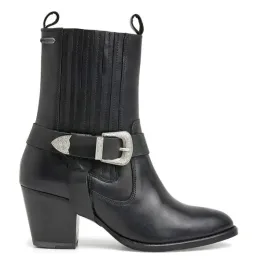 pepe-jeans-czarne-botki-na-slupku-z-klamra-skorzane-40-awc