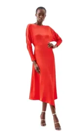 karen-millen-czerwona-sukienka-midi-z-dlugim-rekawem-36-b1h