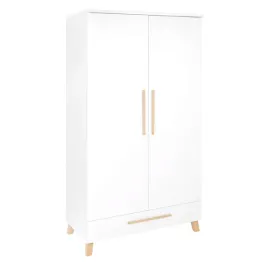 biala-szafa-na-ubrania-dwudrzwiowa-garderoba-ubraniowa-szuflada-polka