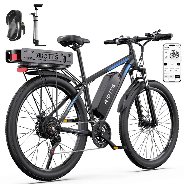 Pojazdy Elektryczne DUOTTS C29-K 48V 15+22.5Ah 1000W 50km/h z APP 29 cali