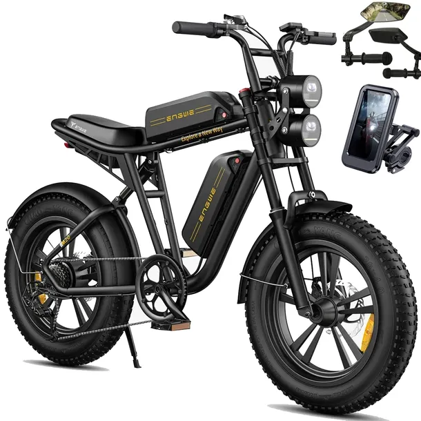 Pojazdy elektryczne ENGWE M20 1000W 26Ah 45KM/H 150KM Podwójny akumulator