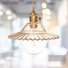 lampa-wiszaca-szklana-plaska-balerina-bursztynowa