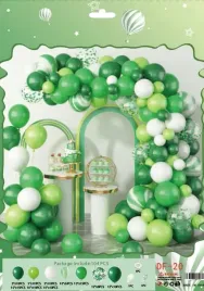 girlanda-balonowa-balony-zielone-urodzinowe-zestaw-na-urodziny-roczek-tasma