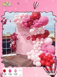 girlanda-balonowa-balony-foliowe-rozowe-czerwone-tasma-zestaw-mix-urodziny