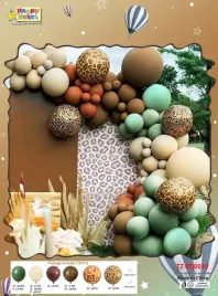 girlanda-balonowa-zestaw-balonow-kolorowe-brazowe-zielone-centki-urodziny