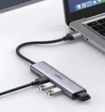 adapter-ugreen-hub-3-x-usb-ethernet-szary-stan-nowy