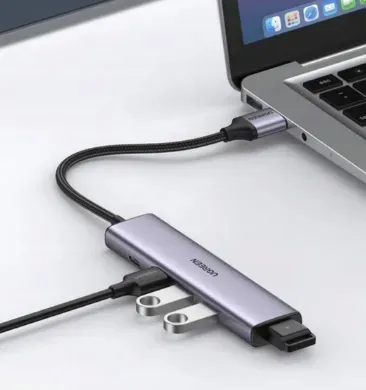 adapter-ugreen-hub-3-x-usb-ethernet-szary-stan-nowy