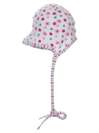 dziewczeca-czapka-z-daszkiem-wiazana-biala-doll-r-35