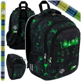 plecak-szkolny-trzykomorowy-dlugopis-scieralny-2w1-st-right-bp77-green-game