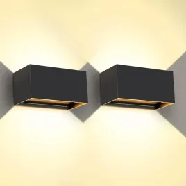 powystawowy-led-kinkiet-kingwen-20-w-3000-k-ip65-czarny-zestaw-2-szt