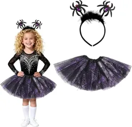 kostium-stroj-pajaka-halloween-spodniczka-tutu-opaska-uni
