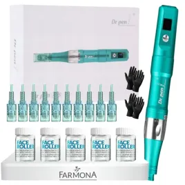 dr-pen-derma-pen-ulitma-a6s-10x-kartridz-5x-ampulki-farmona-face-roller