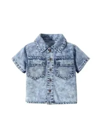 shein-dziecieca-bluzka-koszulowa-jeans-krotki-rekaw-68-74-1ek