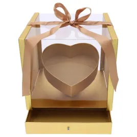 zlote-pudelko-prezentowe-z-szuflada-serce-flowerbox-z-pokrywka-27x27-cm