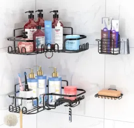 dileasir-polki-lazienkowe-bez-wiercenia-w-kolorze-czarnym