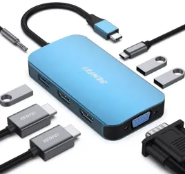 benfei-hub-adapter-usb-c-8-w-1-niebieski