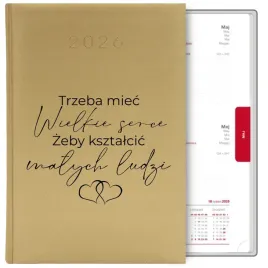 kalendarz-ksiazkowy-zloty-a5-2026-prezent-trzeba-miec-wielkie-serce-mix-wz