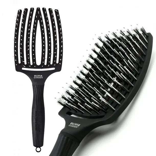 Olivia Garden Fingerbrush szczotka Czarna L