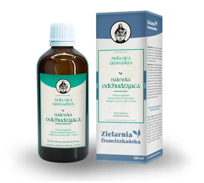 Nalewka odchudzająca wspomaganie wyszczuplania Ojca Grzegorza 210 ml