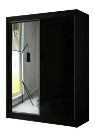 szafa-dwudrzwiowa-z-lustrem-veli-150-cm-czarny-lacobel-przesuwna-drazek