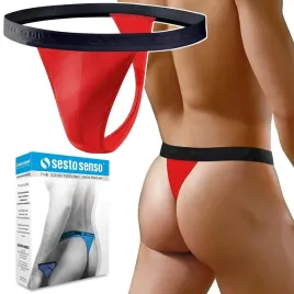 stringi-meskie-sesto-senso-stm01-wygodne-odkrywajace-majtki-czerwone-xxl