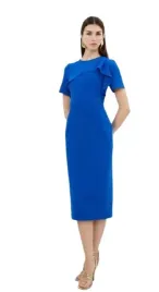 karen-millen-kobaltowa-sukienka-midi-z-falbana-na-ramieniu-petite-34-b1f