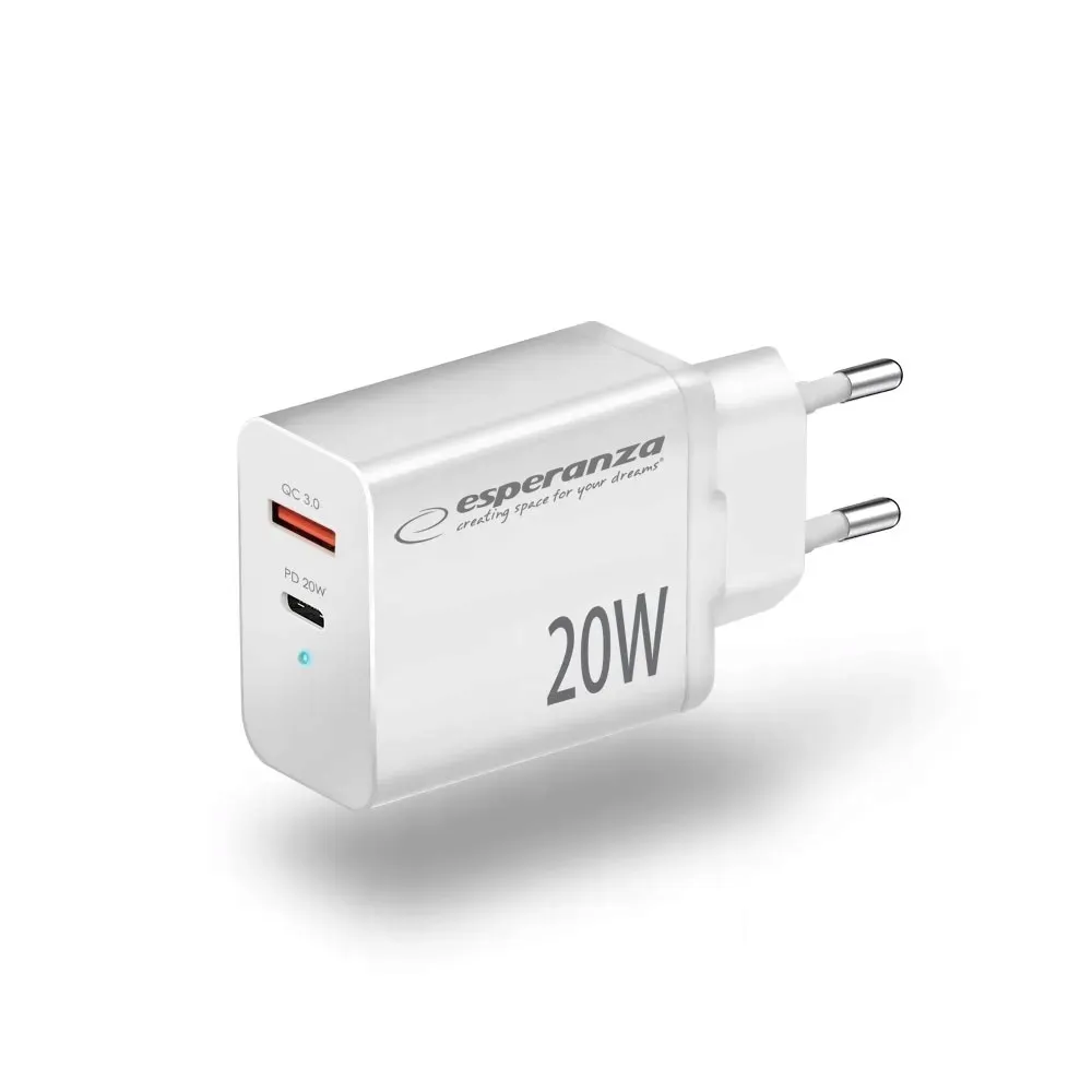 esperanza-ladowarka-siec-20w-usb-c-usb-a-ezc105w