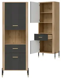 regal-l-p-z-szuflada-szafka-dwudrzwiowa-dab-antracyt-zloty-dante-dt15