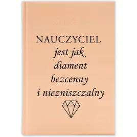 kalendarz-ksiazkowy-a5-2026-brzoskwiniowy-nauczycielski-jest-jak-diament-wz