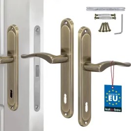 klamka-drzwiowa-dlugi-szyld-na-klucz-klasyczna-patyna-90mm-komplet-do-drzwi