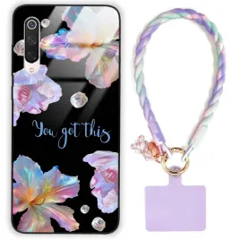 etui-do-xiaomi-mi-9-pro-case-polysk-kwiaty-or-urocza-smycz-fiolet-pastel-wz