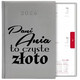 kalendarz-srebrny-a5-2026-prezent-dla-nauczycielki-personalizacja-mix-wzory