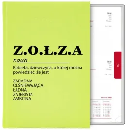 kalendarz-seledynowy-a5-2026-prezent-z-o-l-z-a-akronim-zabawny-smieszny-wz