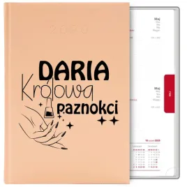 kalendarz-brzoskwinia-a5-2026-prezent-dla-manicurzystka-krolowa-paznokci-wz