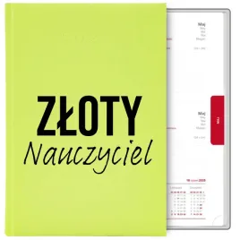 kalendarz-seledynowy-a5-2026-prezent-dzien-nauczyciela-zloty-nauczyciel-wz
