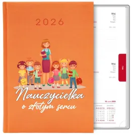 kalendarz-pomaranczowy-a5-2026-prezent-dla-nauczyciela-o-zlotym-sercu-wzory