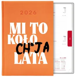 kalendarz-pomaranczowy-a5-2026-prezent-mi-to-kolo-ch-ja-lata-smieszny-wzory