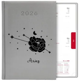 kalendarz-ksiazkowy-srebrny-a5-2026-prezent-dla-zodiakary-aries-baran-wzory