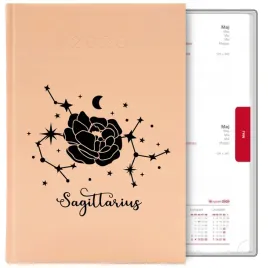 kalendarz-brzoskwinia-a5-2026-prezent-dla-zodiakary-sagittarius-strzelec-wz