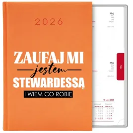 kalendarz-pomaranczowy-a5-2026-prezent-dla-stewardessy-zafuaj-mi-mix-wzory