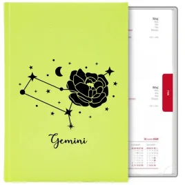 kalendarz-seledynowy-a5-2026-prezent-dla-zodiakary-gemini-bliznieta-mix-wz