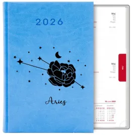 kalendarz-ksiazkowy-blekitny-a5-2026-prezent-dla-zodiakary-aries-baran-wz