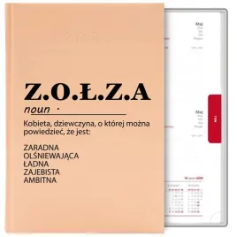 kalendarz-brzoskwinia-a5-2026-prezent-z-o-l-z-a-akronim-zabawny-smieszny-wz