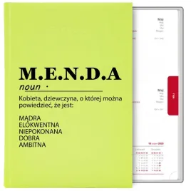 kalendarz-seledynowy-a5-2026-prezent-m-e-n-d-a-akronim-zabawny-smieszny-wz