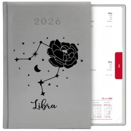 kalendarz-ksiazkowy-srebrny-a5-2026-prezent-dla-zodiakary-libra-waga-mix-wz