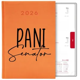 kalendarz-ksiazkowy-pomaranczowy-planer-a5-2026-prezent-dla-pani-senator-wz