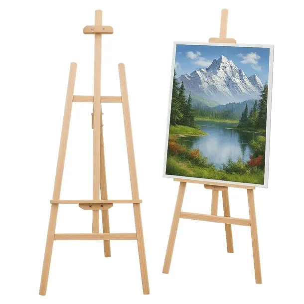 Sztaluga MALARSKA Drewniana TRÓJNÓG 178×63cm REGULOWANA na płótno ML09