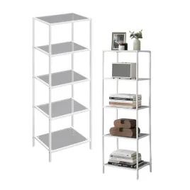 szafka-regal-szklany-szaro-bialy-5-polek-salon-lazienka-kuchnia-biuro