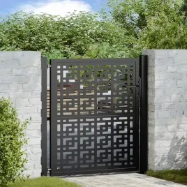 vidaxl-brama-ogrodowa-czarna-105x106-cm-stalowy-krzyz-wzor