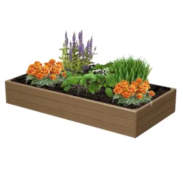 rabata-ogrodowa-grzadka-podwyzszana-imitacja-drewna-brazowa-149x755x25-cm